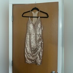 Gold Hoco Dress